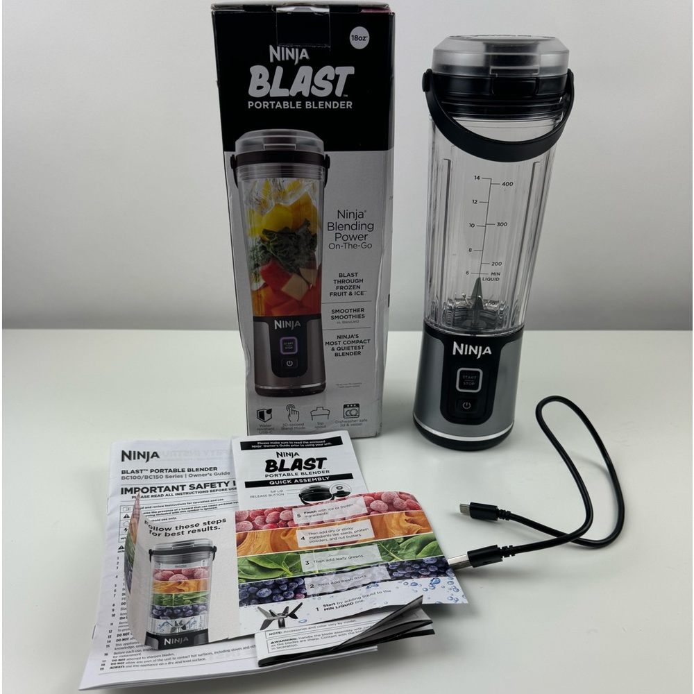 Ninja - Blast 18 oz. Portable Blender - Excellent Condition In Box